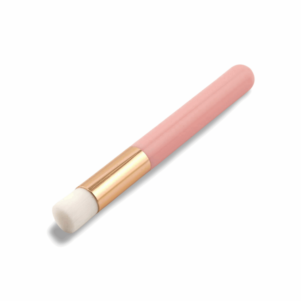 Lash Shampoo Mini Brush | Pink with Gold Trim