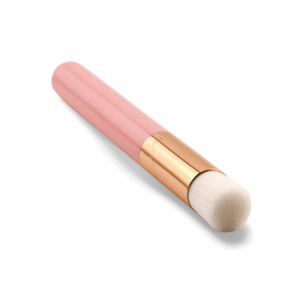 Lash Shampoo Mini Brush | Pink with Gold Trim